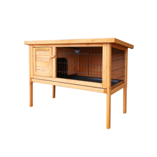 Wooden Rabbit Hutch with...