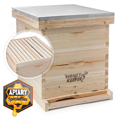 Beehive 20 Frame Complete Box Kit With 10 Deep-10 Medium Langstroth Beekeeping