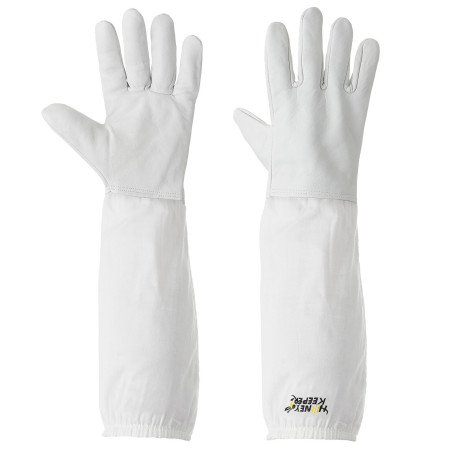 XL Details about   Beekeeping Gloves Goatskin Leather Canvas Long Sleeves with Elastic Cuff 