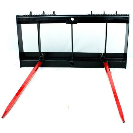 HD Universal Skid Steer Hay Spear Attachment with 49" Spears