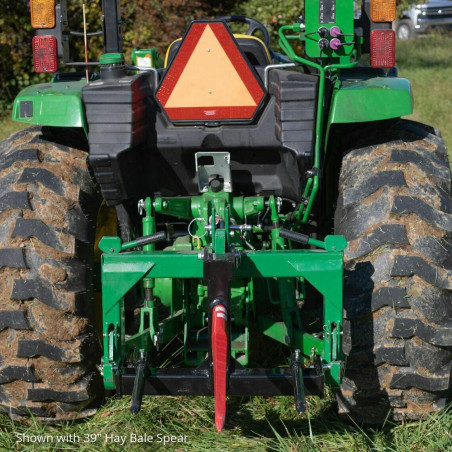 Black Category 1 Tractor 3 Point Attachment w/43-in Hay Spear