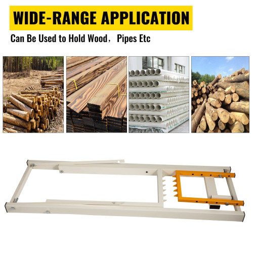 Logging Saw Horse Wood Sawhorse Foldable Adjustable Log Cutting Stand