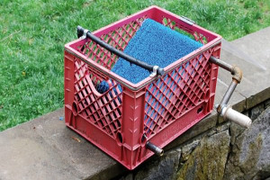 Ken's DIY Root Vegetable Washer for Orchard Hill Farm - Washing