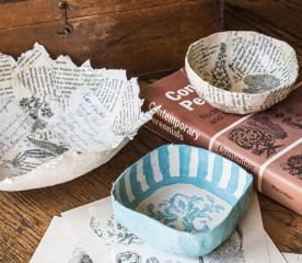 Paper Mache: How to Make a Bowl with Natural Materials