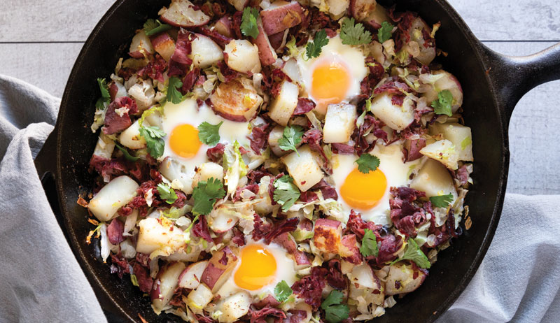 corned beef eggs cabbage baked recipe